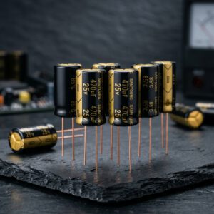 Tụ Điện Hóa Low ESR 470uF 25V Nhật Bản